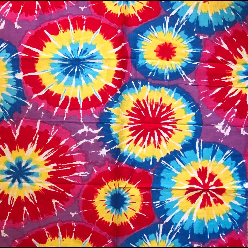 Bright Rainbow Tie Dye Bandana
